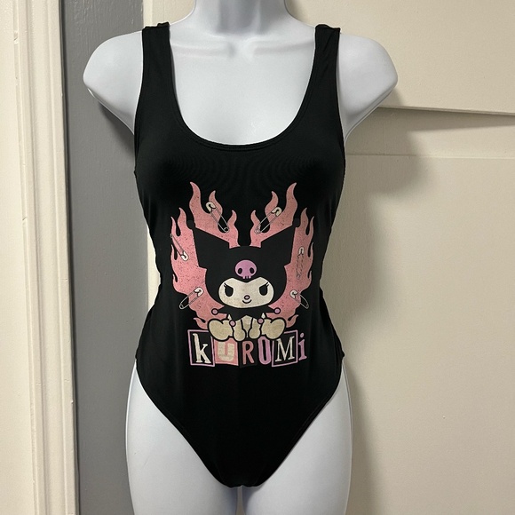 Kuromi Rue21 Women’s Bodysuit Black & Pink - Picture 8 of 9